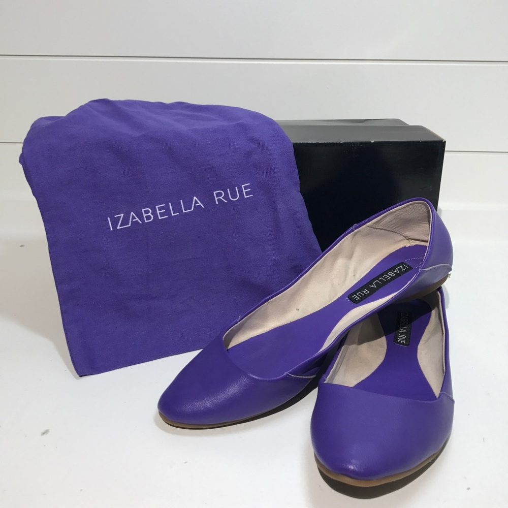 NWT purple pointed toe flats.